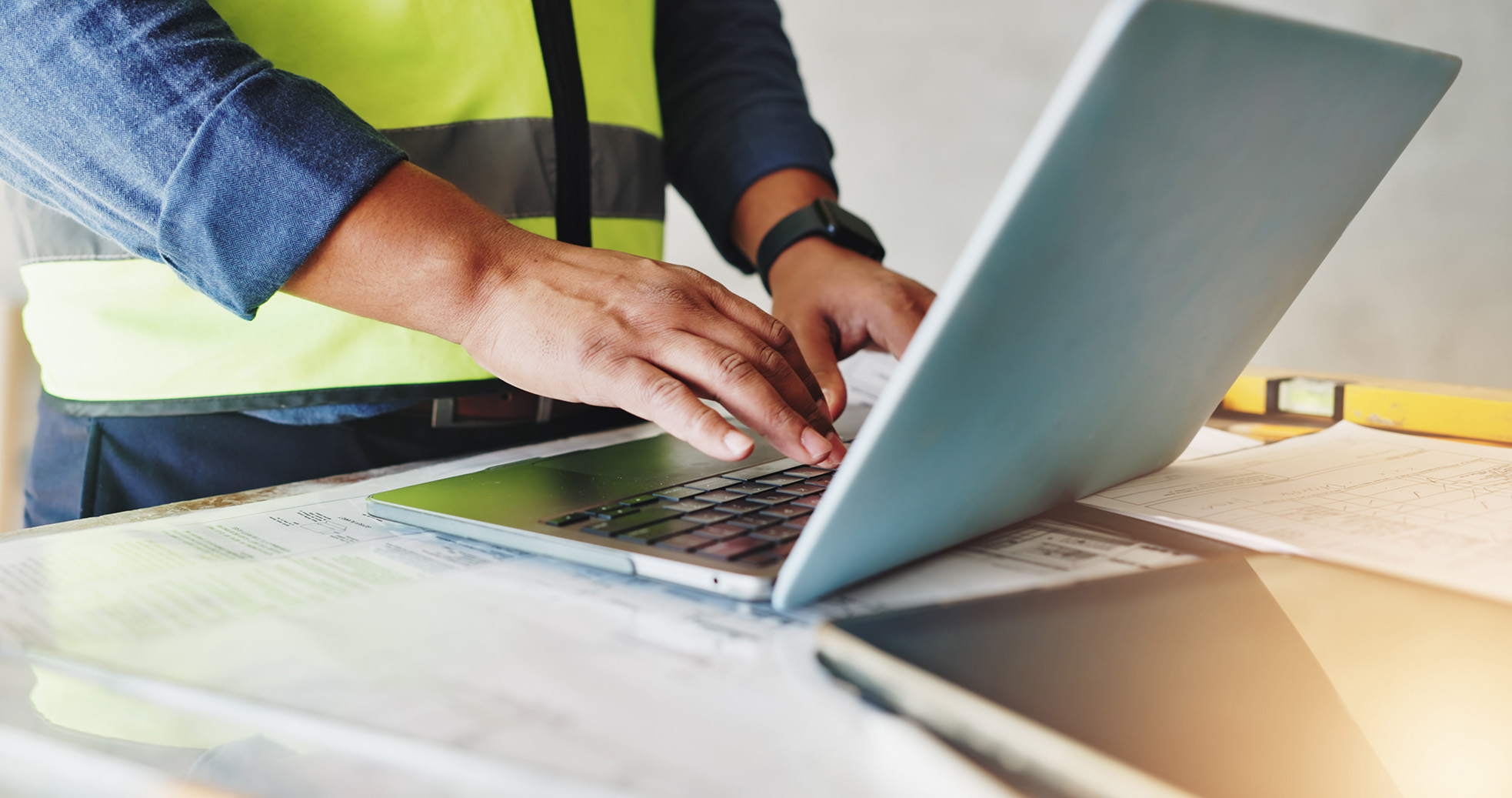 Construction business using cloud-based IT systems for site and office teams