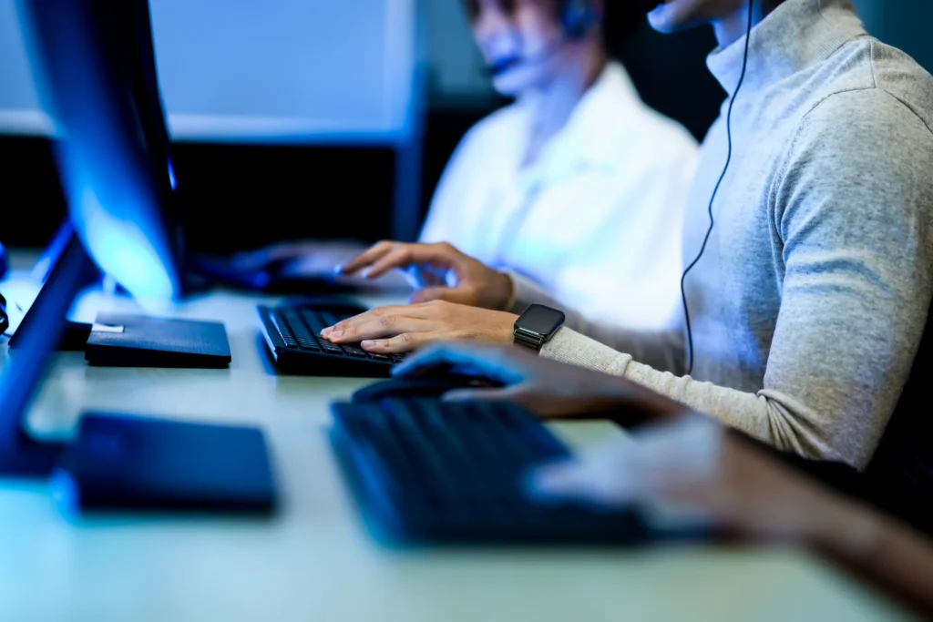 Our Service Desk team at work